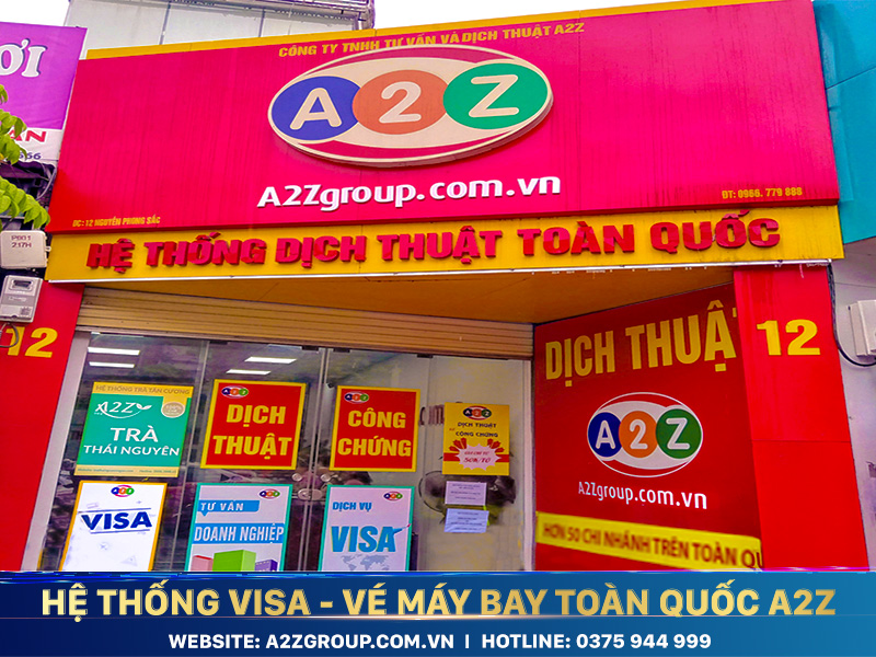 Văn phòng visa A2Z tại Hà Nội