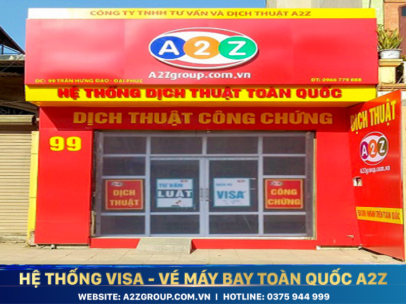Văn phòng visa A2Z Bắc Ninh
