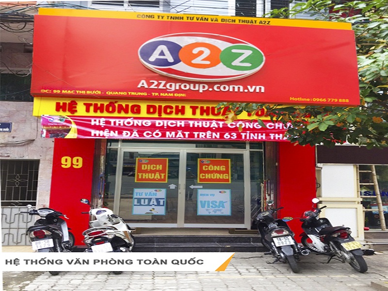 Văn phòng visa A2Z Nam Định